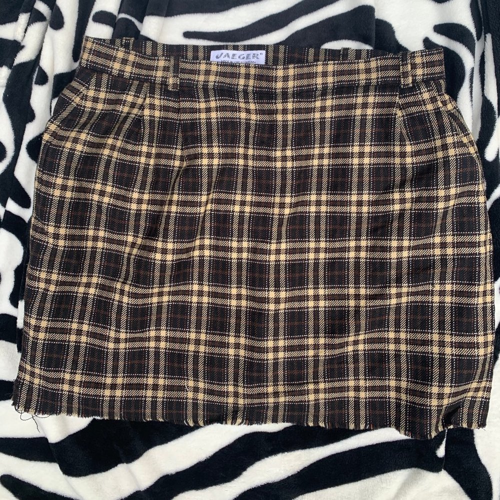 ~ 90's plaid mini skirt ~
